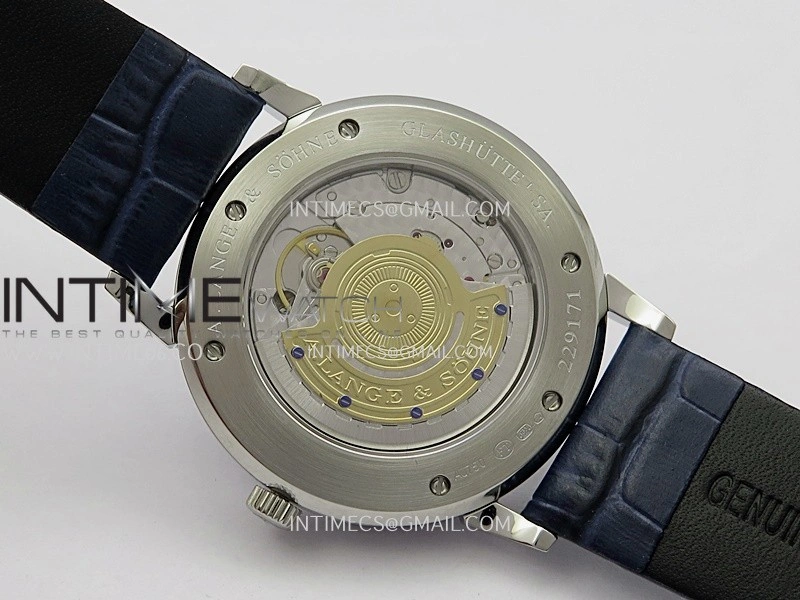 Saxonia Thin 211.026 SS SVF Best Edition Blue Star Dust Dial On Blue Leather Strap A2892